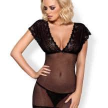 Сорочка и трусики 821-CHE Obsessive, S/M
