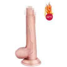 Фрикционный фаллоимитатор с вибрацией и нагревом Erocome Scutum 19.8 см, телесный. Нет в наличии Фрикционный фаллоимитатор с вибрацией и нагревом Erocome Scutum 19.8 см, телесный