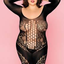 Платье-сетка и стринги Candy Girl Merimba черные, 2XL. Нет в наличии Платье-сетка и стринги Candy Girl Merimba черные, 2XL