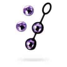 Вагинальные шарики Toyfa A-Toys Pleasure Balls, фиолетовый