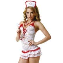 Костюм Le Frivole Медсестра кружевной, S/M Костюм Le Frivole Медсестра кружевной, S/M