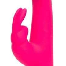 Вибратор-кролик Happy Rabbit Slimline Curve, розовый