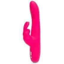 Вибратор-кролик Happy Rabbit Slimline Curve, розовый