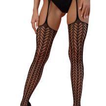 Чулки с поясом Amor EL Cordova S/L, черные