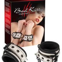 Мягкие наручники с цепью Bad Kitty Handfesseln