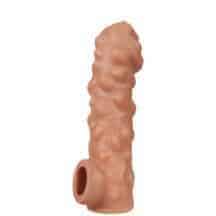 Насадка на член Kokos Cock Sleeve 003 L с подхватом мошонки, телесная Насадка на член Kokos Cock Sleeve 003 L с подхватом мошонки, телесная