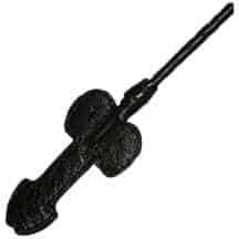 Стек Подиум Фаллос витой 85 см, черный. Нет в наличии Стек Подиум Фаллос витой 85 см, черный