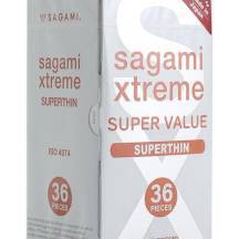 Ультратонкие латексные презервативы Sagami Xtreme Superthin, 36шт Ультратонкие латексные презервативы Sagami Xtreme Superthin, 36шт