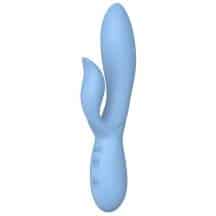 Вибратор-кролик из жидкого силикона Le Frivole Infinite Isida, голубой