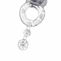 Виброкольцо с хвостиком Toyfa, бесцветное