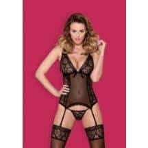 Эластичный корсет с кружевом Obsessive, S/M. Нет в наличии Эластичный корсет с кружевом Obsessive, S/M