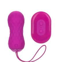 Вагинальные виброшарики с ротацией CalExotics Slay SpinMe и пультом ДУ, ярко-розовые