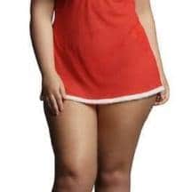 Эротичесий комплект Le Desir Merry Babydoll, красный, Plus size