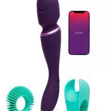 Вибромассажер We-Vibe Wand с насадками, фиолетовый. Нет в наличии Вибромассажер We-Vibe Wand с насадками, фиолетовый