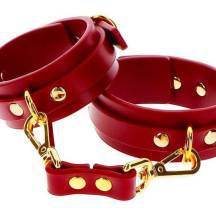 Наножники Taboom Luxury Bondage Essentials Ankle, красные