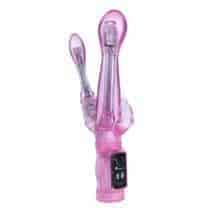 Вибромассажер Baile Happy Angel гнущийся с тройной стимуляцией, сиреневый Вибромассажер Baile Happy Angel гнущийся с тройной стимуляцией, сиреневый