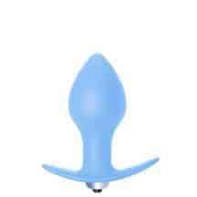 Анальная вибропробка Lola Games First Time Bulb Anal Plug, голубая Анальная вибропробка Lola Games First Time Bulb Anal Plug, голубая
