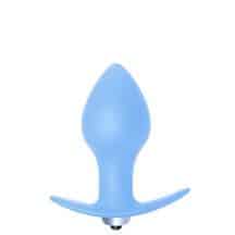 Анальная вибропробка Lola Games First Time Bulb Anal Plug, голубая Анальная вибропробка Lola Games First Time Bulb Anal Plug, голубая