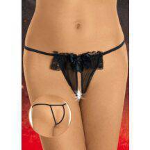 Стринги Soft Line с доступом, черные, XL