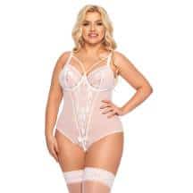 Боди SoftLine Collection Amanda, белый, XXL. Нет в наличии Боди SoftLine Collection Amanda, белый, XXL