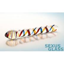 Фаллоимитатор анально вагинальный Sexus Glass, прозрачный