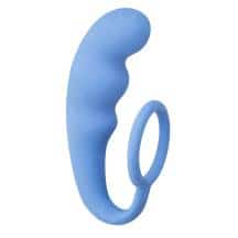 Анальный стимулятор с эрекционным кольцом Lola Games Back Door, голубой