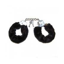 Наручники с мехом Seven Creations Love Cuffs, черные