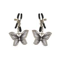 Зажимы на соски PipeDream Butterfly Nipple Clamps, серебристый