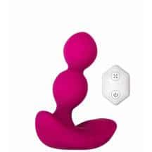 Анальная ёлочка c расширением Evolved Zero Tolerance Bubble Butt и пультом ДУ, малиновая