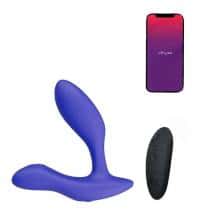 Вибромассажер простаты We-Vibe Vector+ с пультом ДУ, синий Вибромассажер простаты We-Vibe Vector+ с пультом ДУ, синий