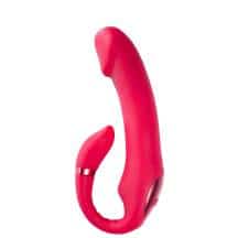Вибратор c имитацией фингеринга и стимулятором клитора Woma Indira с нагревом, красный Вибратор c имитацией фингеринга и стимулятором клитора Woma Indira с нагревом, красный