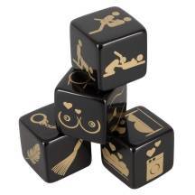 Кубики для любовных игр Dice Set Pack, 4 кубика, черный. Нет в наличии Кубики для любовных игр Dice Set Pack, 4 кубика, черный