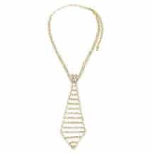 Галстук из кристаллов Ann Devine Executive Rhinestone Tie, золотистый