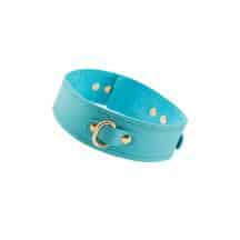 Ошейник Pecado BDSM однослойный, голубой Ошейник Pecado BDSM однослойный, голубой