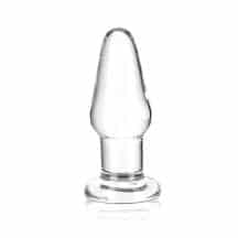 Стеклянная анальная пробка Glas 8 см, бесцветный