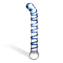 Стимулятор для точки G Glas Mr. Swirly 17 см, синий
