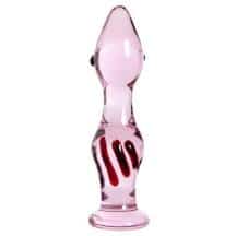 Розовый фаллоимитатор Sexus Glass, розовый