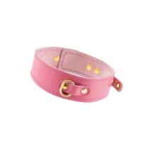 Ошейник Pecado BDSM однослойный, розовый