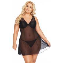 Комбинация и стринги SoftLine Collection Berta, черный, XL. Нет в наличии Комбинация и стринги SoftLine Collection Berta, черный, XL