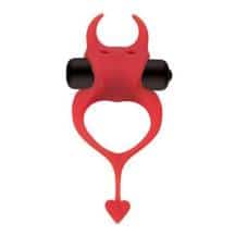 Виброкольцо Adrien Lastic Devol, красное