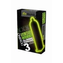 Презервативы Domino Neon №3 светящиеся, зеленые, 3 шт Презервативы Domino Neon №3 светящиеся, зеленые, 3 шт