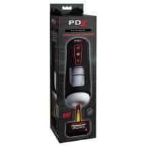 Автоматический мастурбатор с функцией нагрева PipeDream Milk Me Hotter, белый, черный