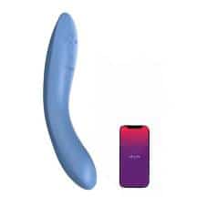Вибратор для точки G We-Vibe Rave 2 с фиксацией формы, голубой Вибратор для точки G We-Vibe Rave 2 с фиксацией формы, голубой