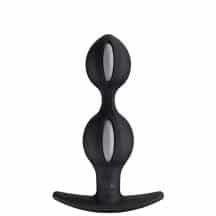 Анальный стимулятор Fun Factory B Balls Duo с переменным центром тяжести, черно-серый