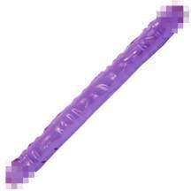 Двусторонний фаллоимитатор Doc Johnson Crystal Jellies Double Dong 44.5 см, фиолетовый Двусторонний фаллоимитатор Doc Johnson Crystal Jellies Double Dong 44.5 см, фиолетовый