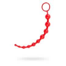 Анальная цепочка Toyfa Black & Red, красный. Нет в наличии Анальная цепочка Toyfa Black & Red, красный
