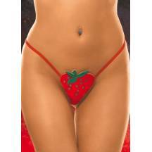 Стринги Soft Line Клубничка, красные S/L