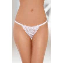 Трусики SoftLine кружевные, белые, S/L