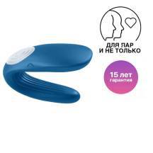 Стимулятор для пар Satisfyer Double Whale, синий Стимулятор для пар Satisfyer Double Whale, синий