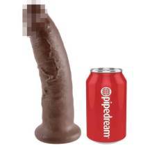 Большой фаллоимитатор на присоске PipeDream King Cock 22.9 см, коричневый Большой фаллоимитатор на присоске PipeDream King Cock 22.9 см, коричневый